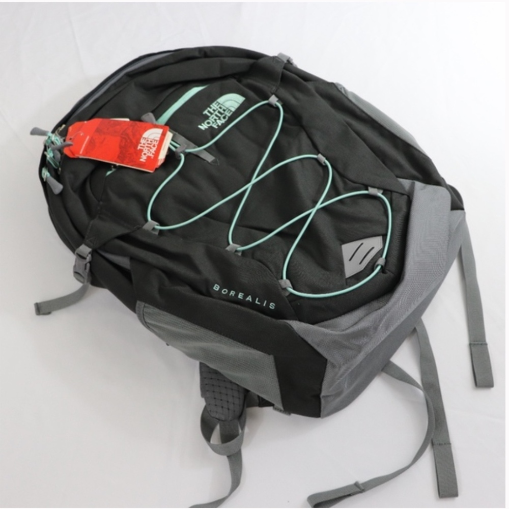 TNF Borealis Backpack Grey Zinc Green 15" Laptop